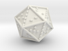 Braille Twenty-sided Die d20 3d printed 