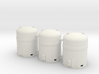 1/50th Industrial Hazardous Waste Containers (3) 3d printed 