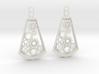 Steampunk earrings 3d printed 
