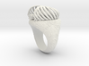 "My Beloved" Ribcaged Heart Ring 3d printed 