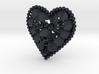 Human Skull Pendant Jewelry Necklace, Heart Bone 3d printed 