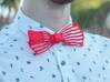 The Flag Bow Tie 3d printed Up close with the beautiful red Flag
