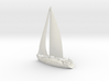 SailBoat 02 with sails. N Scale (1:160) 3d printed 