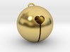 Kawaii Jingle Bell 2cm Golden Christmas Cat 3d printed 
