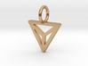 GG3D-027 3d printed Geometric origami triangle pendant