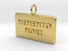 GG3D-051 3d printed Latin wording Memento Mori (Remember That You Must Die) pendant