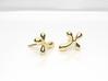 Raindrop Cross Earrings - Christian Jewelry 3d printed Raindrops Cross Earrings