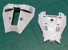 2x Snow speeders, Closed Canopy and Flaps, 1:144 3d printed Remove this material to fit the cockpit.