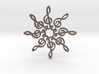 Treble Clef Snowflake Pendant 3d printed 