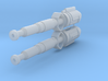 1/32 TOS Colonial Viper Hollow Cannons for Lights 3d printed 