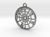 Moon, Stars and Spider Web Pendant 3d printed 