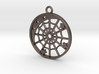 Moon, Stars and Spider Web Pendant 3d printed 
