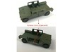 M1114 Humvee Armor W/ Spare Tire Bumper and Turret 3d printed If molded into original model, cut away doors as shown