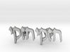 Hebrew Name Cufflinks - "Chezky" 3d printed 