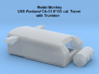 1/72 USS Portland CA-33 Turret with Trunnion 3d printed 