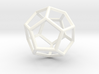 Wireframe Polyhedral Charm D12/Dodecahedron 3d printed 