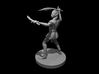Female Elven Two Scimitar Jungle Fighter 3d printed 