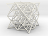 64 tetrahedrons, rhombic struts 3d printed 