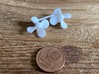 4-blade propeller, 15mm diameter, 1mm center hole 3d printed printed parts as they come