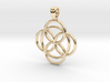 Celtic rose [pendant] 3d printed 