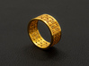 Kawung Filigree Gold Ring 3d printed 
