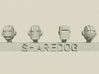Head Series: Armored Spacemen 3d printed 