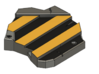 Black and Yellow Plate For Models Bases 3d printed 