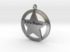 Revised 5 point sheriffs star pet tag 3d printed 