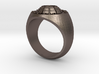Man's Ring Steel Silver color 3d printed 