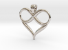 Infinite love [pendant] 3d printed 