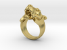 Tiger Face Ring jewelry 3d printed 