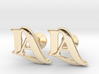 Monogram Cufflinks LA 3d printed 