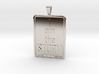 I AM THE STORM Tag with Bail 3d printed 