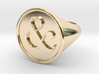 & Signet Ring - Size 6.5 3d printed 