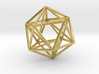 Icosahedron with Golden Rectangles 3d printed 
