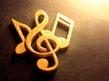 Music Necklace 3d printed Music Note Charm