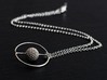 Saturnalis Radiolaria Pendant - Science Jewelry 3d printed Saturnalis pendant in sterling silver