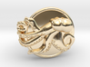 Playful Octopus Signet Ring Size 6.5 3d printed 