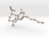 CBD Molecule Necklace Small 3d printed 