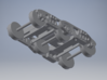 3 Axle Buckeye Trucks and DODX Detail Kit 3d printed 3D assembly of truck showing arrangement of brake shows and sideframes