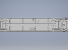 DODX Flatcar - Smooth Deck and Frame 3d printed locations of underbody details
