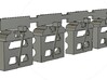S scale LV Caboose Steps 3d printed 