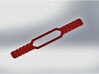 Simple & Lightweight Mask Holder 3d printed Simple & Lightweight Mask Holder - Red