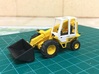4mm JCB 520 Loadall with bucket 3d printed Alternate model with raised bucket shown to demonstrate JCB.