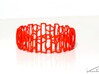 Modern patterned bracelet 3d printed Red Strong & Flexible