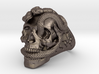 "Poisoned"  Skull & snakes ring sz 10.5 3d printed 