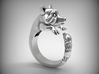 "Fluffy Tail" Racoon ring size 6.5 3d printed 