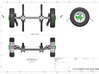 CSS005-1.6 in Brg Fr Wh Set 3d printed Can be used  with 1/14 Scale Tamiya King Hauler Front Axle