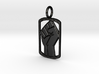 Power Dog Tag (Right Hand) 3d printed 