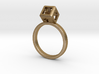 JEWELRY Ring size 8 (18 mm) with HyperCube "stone" 3d printed 